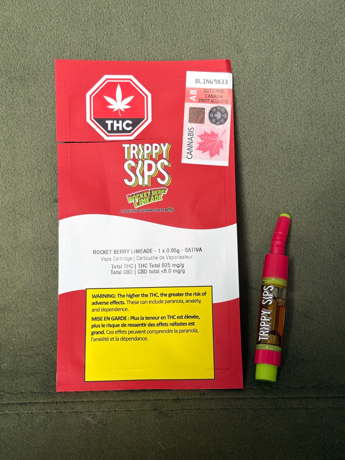 Photo from 2D Jervis's spark on Rocket Berry Limeade: The liquid diamonds hit smooth and taste exactly like a tart berry limeade. The flavor balance betwe